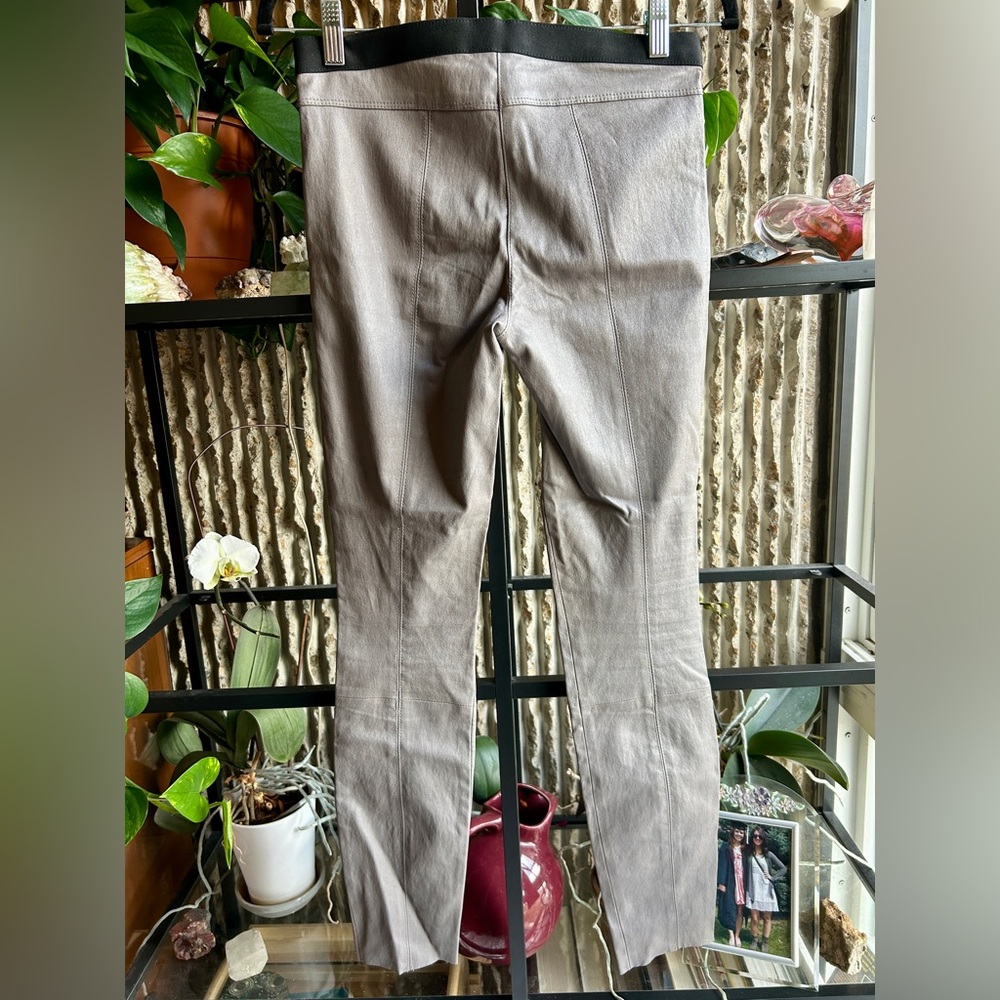 Theory - Ima Maximus lambskin leather pants / size 4 / Gray - Picture 4 of 15